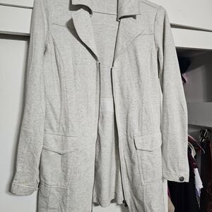 CAbi Light Gray Cardigan Sweater
